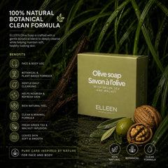 Olive soap With Green Tea and Walnut